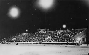 TX-Falfurrias, Texas High School Stadium Foot Ball Juego c1950 A51 - Imagen 1 de 2