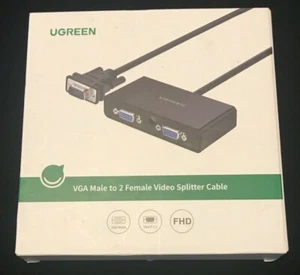 Ugreen Vga Male To 2 Female Video Splitter Canble - Picture 1 of 3