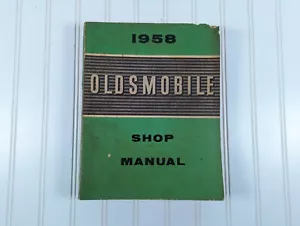 Original 1958 Oldsmobile Shop Manual Vintage Free Shipping - Picture 1 of 6