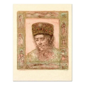 Edna Hibel "Solomon" Limited Edition Lithograph on Rice Paper Signed, W/COA - Picture 1 of 1