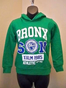 New-University New York City "Bronx Son" Kids Large (7) Green Hoodie - Picture 1 of 5