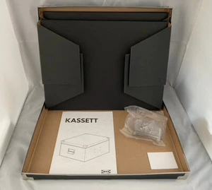 Ikea Kassett 2 Pack Large Storage Boxes Black 33x25x17 CM 13x10x6 7/8 IN - Picture 1 of 10