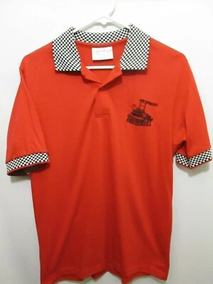 CAMISA POLO BORDADA SHOWBOAT DE COLECCIÓN ROJA NEGRA/BLANCA CUELLO A CUADROS ADULTO M EE. UU. Foto 1 de 4