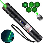 Long Range High Power Tactical Green Beam Flashlight Laser Pointer Rechargeableu