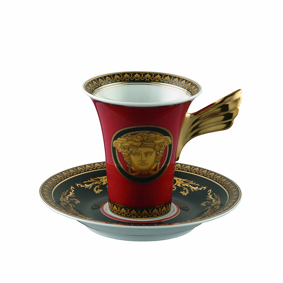 Rosenthal Versace Medusa red Kaffeetasse 2-tlg. Neu in OVP 1. Wahl - AE1142 - Bild 1 von 1
