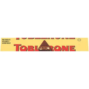Toblerone Milk Chocolate Bar with Honey and Almond Nougat, 3.52 oz - Picture 1 of 4
