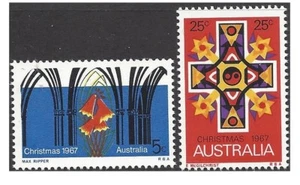 Australia 1967 Christmas(2) Unhinged Mint SG 415-6 - Picture 1 of 1