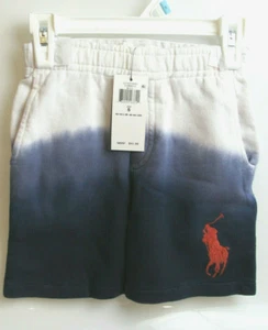 Polo Ralph Lauren Little Boy's Size 5 Big Pony Ombre Cotton Terry Shorts NEW - Picture 1 of 11