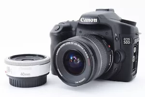Canon EOS 50d 15.1MP 22-55mm/40mm Lente Set" Leer "Con / Cf , Tira De Japón 1071 - Imagen 1 de 13