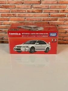 Tomica Takara Tomy Premium No.13 MITSUBISHI LANCER EVOULUTION VI GSR White New - Picture 1 of 4