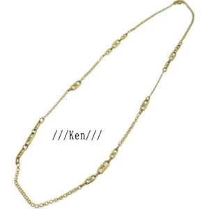 CELINE Halskette Anhänger Choker ECHT Macadam Stein Gold Türkis Blau Selten Kostenloser Versand - Bild 1 von 12