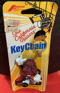 Portachiavi Figurina Uvetta California 1987 A.C. Arborman Vintage Nuovo Vecchio Stock - Foto 1 di 6