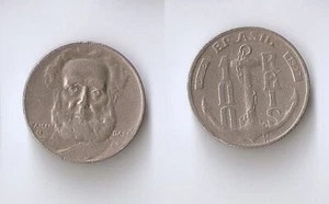 Brazil 100 reis 1937  Admiral Marques Tamandare, Anchor - Picture 1 of 1