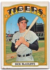 1972 Topps #725 Dick McAuliffe VG+ Detroit Tigers
