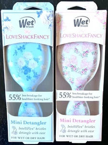 2 SET Wet Brush X Love Shack Fancy Mini Detangler Brush Rosa Beaux Everblooming - Picture 1 of 1
