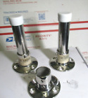 3-Boat Rail Fitting 90 Degree 1'' Round Stanchion Base & 2-5 1/2" TUBES SEE PICS