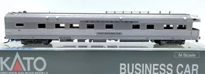 N KATO 156-0806 BUSINESS CAR CB&Q BURLINGTON  "THE ROUND UP" - Picture 1 of 2