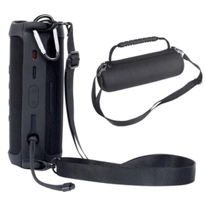 EVA Głośnik Bluetooth Torba do przechowywania i silikonowe etui ochronne do JBL Flip6 Czarny - Zdjęcie 1 z 17