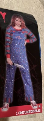 AMSCAN Chucky ребенка играть 2 ~ взрослых женщин цельный комбинезон костюм новый размер S - Изображение 1 из 2