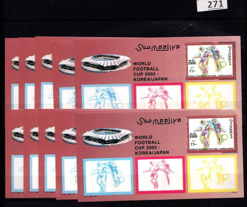 TV 10X SOMALIA - MNH - DEPORTES - FÚTBOL - COREA - JAPÓN 2002 Foto 1 de 1