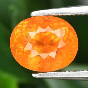 💎 2.37ct 7.5x6mm Oval Natural Fanta Orange Spessartite Garnet - Madagascar Gem - Picture 1 of 4