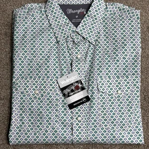 Wrangler Herren 20X Competition Advanced Comfort Snap Shirt Large Tall Western Neu - Bild 1 von 11