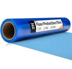 Floor Protection Film, 36" x 200', Made in USA, Blue Self Adhesive Floor Tape - Foto 1 di 10