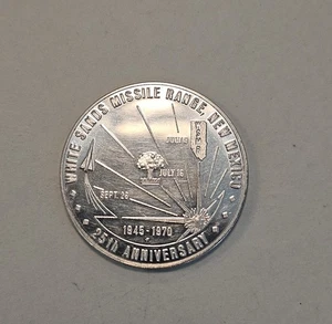 Medalla de plata esterlina White Sands Missile Range N.M 1970 25 aniversario  - Imagen 1 de 3