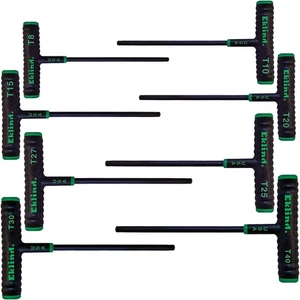 68688 Power-T Handle TORX Star Key Set, T8-T40, 8 Pieces - Picture 1 of 7