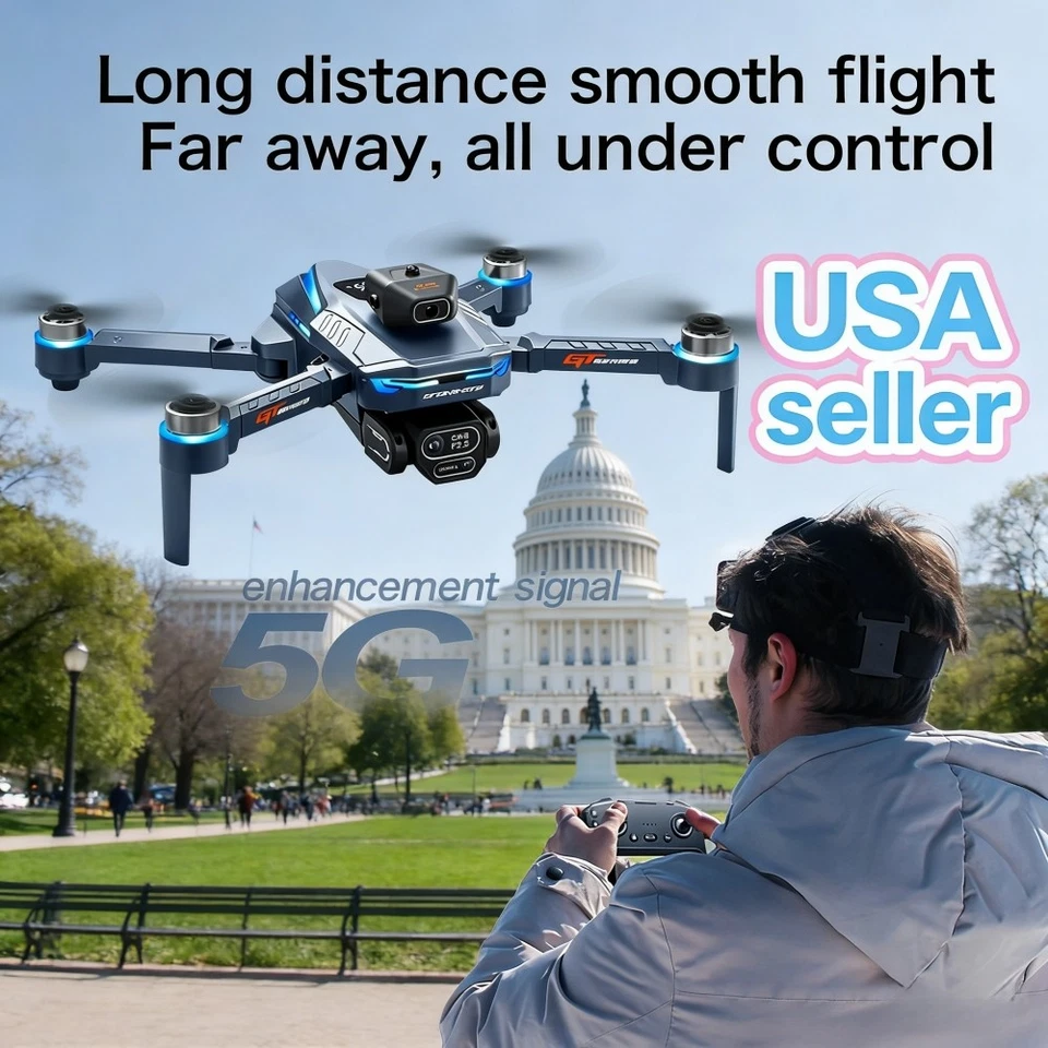 6K（720P）GT8 Brushless Drone with HD Camera 4-Axis Obstacle Avoidance  - Image 1 of 4