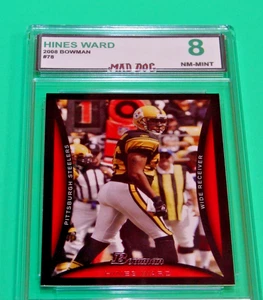 HINES WARD***2008 BOWMAN--#78---COMO NUEVO 8***ACEROS--PERRO LOCO CLASIFICADO - Imagen 1 de 1