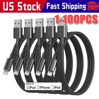 Fast Charger Cable Heavy Duty For iPhone 13 12 11 X XR 8 Charging Cord wholesale - Image 1 of 4