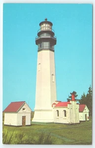 Cartolina Faro Faro Westport Washington Porto Grigio a - Foto 1 di 2