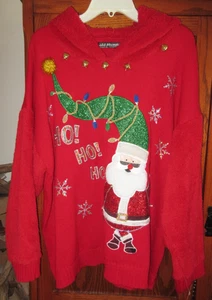 Neu mit Etikett Damenpullover USA Ho! Ho! Ho! Weihnachtspullover Weihnachtsmann rot XXL - Bild 1 von 6