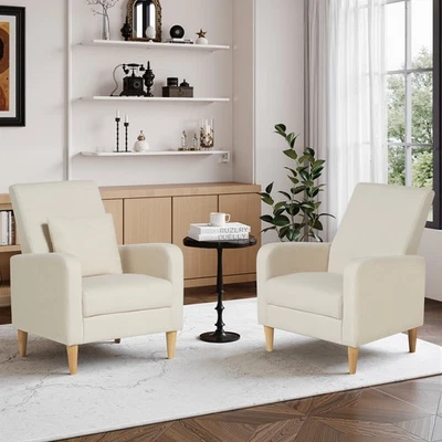 Silla de tela para salón-sillón de lectura o sofá de una sola plaza Foto 1 de 4