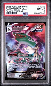 PSA 10 Rayquaza VMAX Trainer Gallery #TG20/TG30 Silver Tempest English - Picture 1 of 3