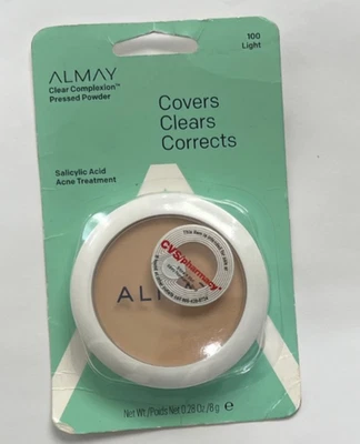 BUY 1, GET 1 @ 20% OFF (add 2) Almay Clear Complexion Pressed Powder, 100 Light - Image 1 of 2