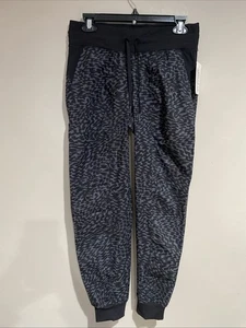 Jogger de tiro medio Lululemon Dance Studio negro y gris leopardo urdimbre talla 6 nuevo con etiquetas - Imagen 1 de 7