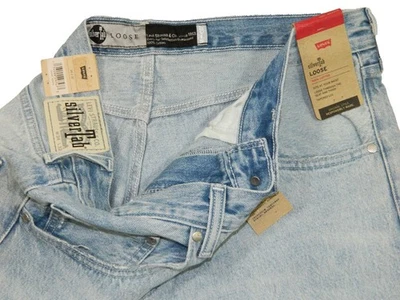 Pantalones de mezclilla para hombre SilverTab NUEVO sueltos destruidos etiqueta Levi's 34x32 medida talla 34x31 Foto 1 de 4