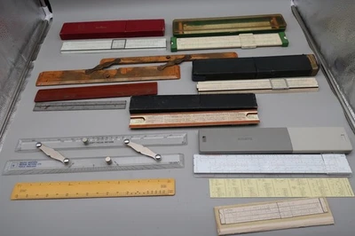 #F Mixed Lot Vintage Slide Rules Rulers & Drafting Tools – Aristo, Faber-Castell - Image 1 of 4