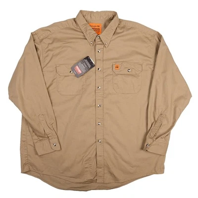 NWT Riggs Workwear Wrangler FR Flame-Resistant L/S Work Shirt Mens 2XL 10FR3W5KH - Image 1 of 4