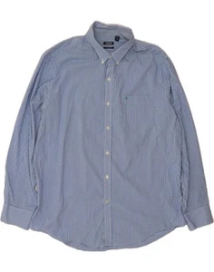 IZOD Mens Big & Tall Shirt XL Blue Gingham Cotton BX11 - Picture 1 of 4