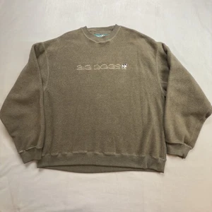 Felpa vintage anni 90 grandi cani pullover grande marrone pullover maglione cani polari pile usata in ottime condizioni - Foto 1 di 8