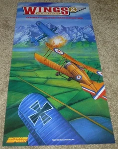 WINGS 2 II: ACES HIGH POSTER - Super Nintendo SNES, Nintendo Power - Picture 1 of 1