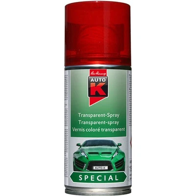 Bombe de vernis coloré transparent - rouge - Auto-K - 150ml
