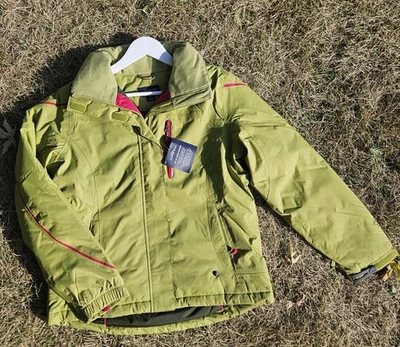 Lands End Jacket Women’s Small Green Parka Hooded Ski Snowboard Rain Coat - Image 1 of 4