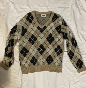 Vintage Campus V Neck Herren Pullover Gr. Large siehe Bilder Details/Getragen - Bild 1 von 3