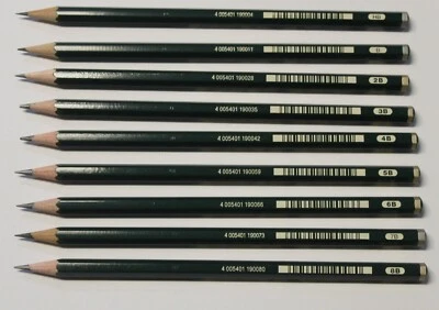 Faber Castell 9000 Bleistifte 16 verschiedene Härtegrade einzeln oder als Set - Bild 1 von 4