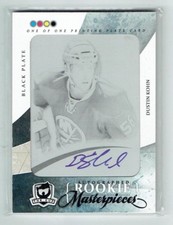 10-11 UD Upper Deck The Cup  Dustin Kohn  1/1  Printing Plate  Rookie  Auto