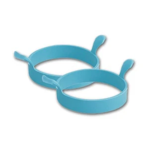  SILIKON EIER BRATRINGE BRATEN POCHIERER FORM PERFEKT FÜR PFANNKUCHEN RING 2er-Packung - Bild 1 von 8
